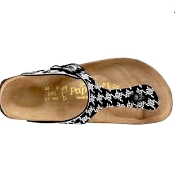 Papillio Shoes - Birkenstock Papillio Gizeh Platform, Knotted Black, Size 36 Regular Width